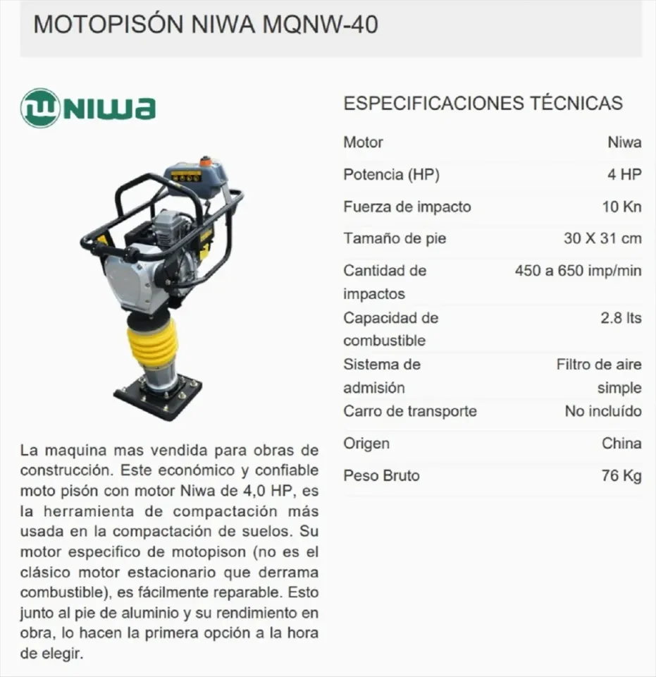 Motopison Pison Compactador miniatura 3