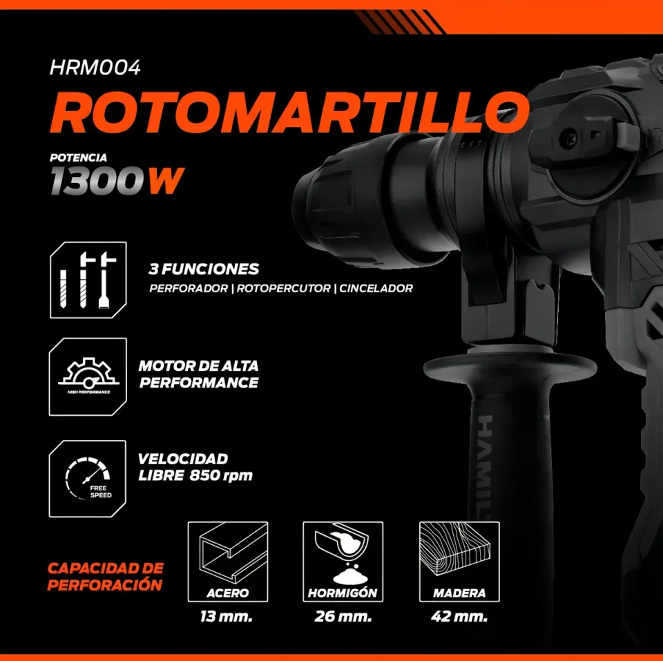 Martillo demoledor 5 Joules. miniatura 4