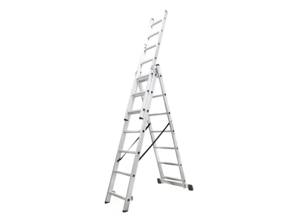 Escalera Extensible Aluminio 3x7 (hasta 4m)
