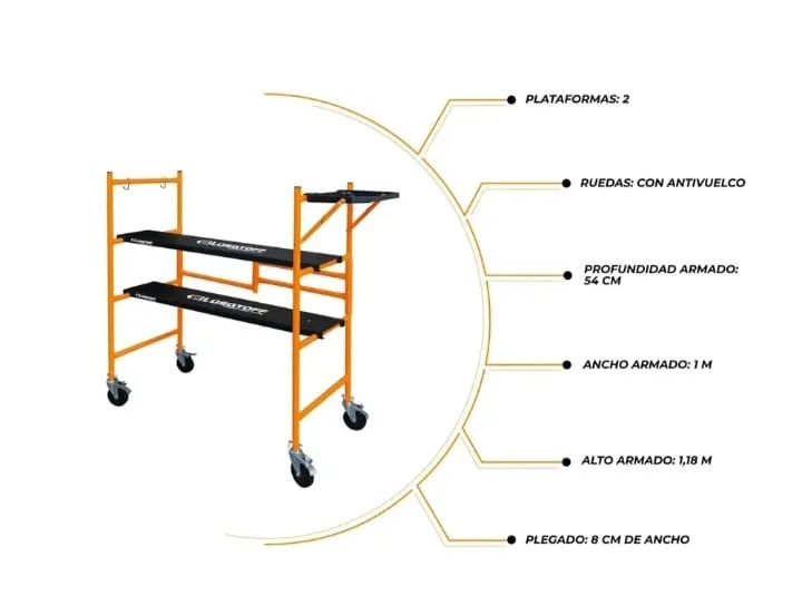 Mini andamio plegable miniatura 3
