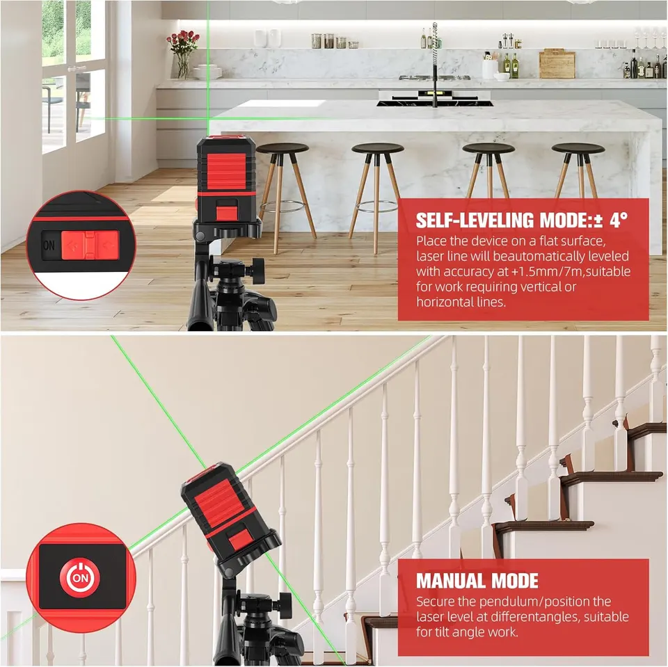 Nivel Laser con tripode 30 metros miniatura 4