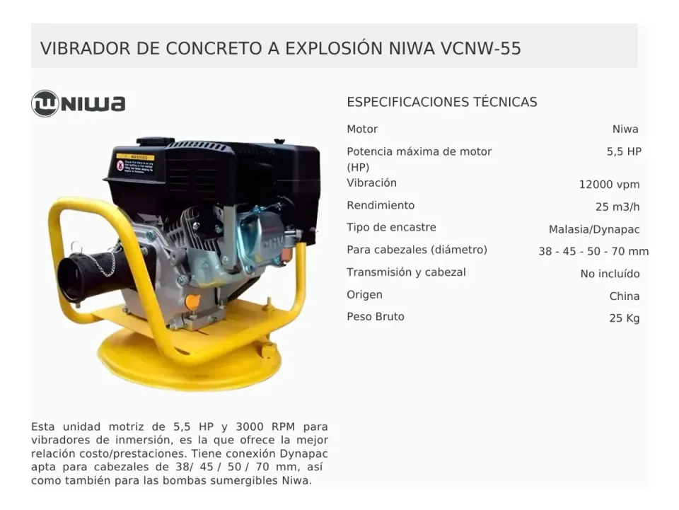 Vibrador de hormigon a explosion miniatura 3